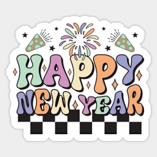 Happy new Year Groovy Sticker